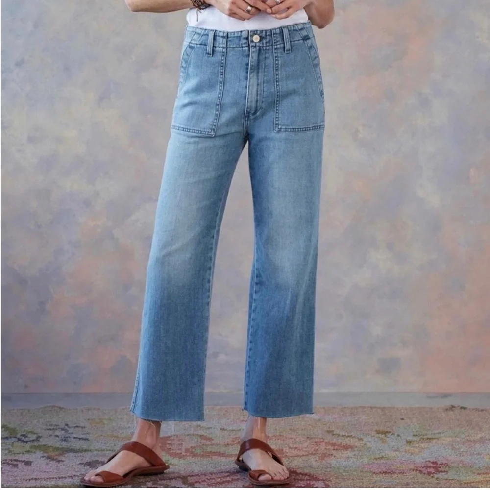 Joe's The Blake High Rise Wide Leg Crop Jeans Size 30 - Picture 1 of 7